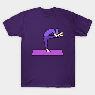 Yoga Standing Head To Knee Pose T-Shirt